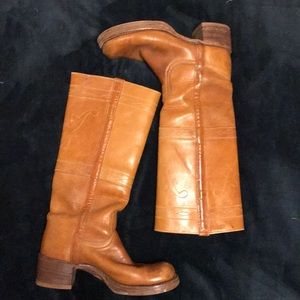 Vintage black label Frye campus boots